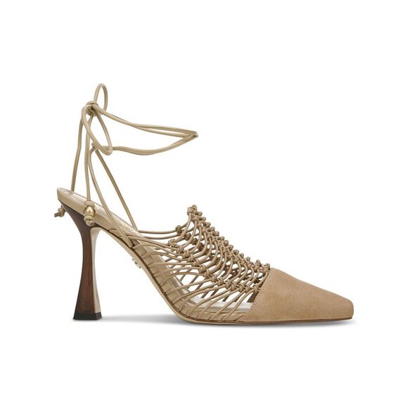 SAM EDELMAN Shoes - NWT SAM EDELMAN Womens Beige Caged Trinity Pointed Toe Leather Pumps 8 M
